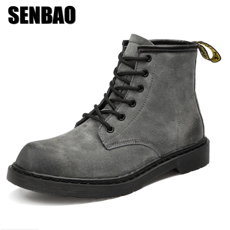 SENBAO 2018 Новинка зимы Для мужчин сапоги тенденция повседневная теплая обувь