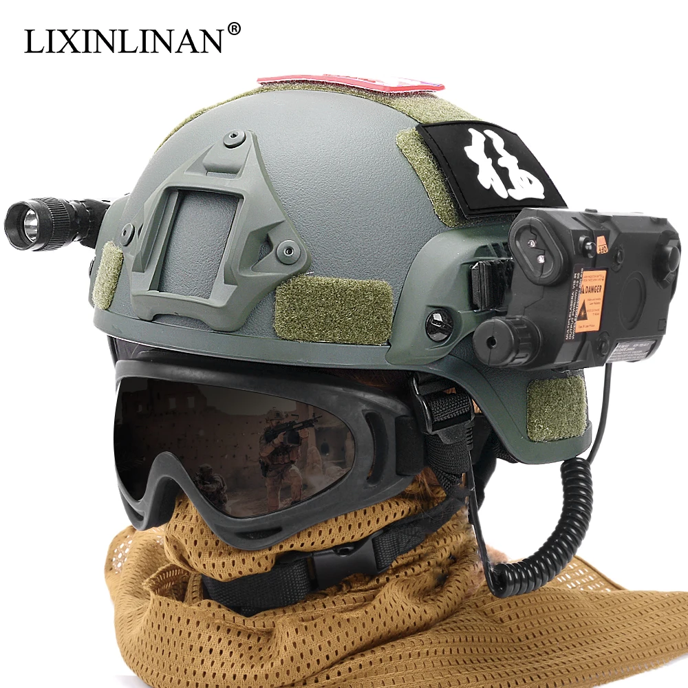 Качество Легкий Быстрый Шлем MICH2000 Airsoft MH Тактический шлем открытый тактическая