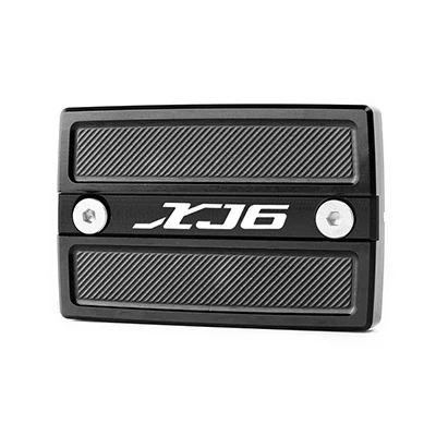 BLACK XJ6 Для YAMAHA XJ6 DIVERSION XJR1300 XJR 1300 FJR1300 FJR 1300 Мотоцикл с ЧПУ алюминиевый передний тормоз сцепления жидкость Крышка Резервуара - Цвет: BLACK XJ6