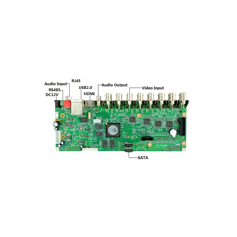 CCTV 16CH DVR H.265 сети видео Регистраторы 16 каналов 5MP XVI/AHD/CVI/TVI/IP шесть сигналы Hybrid NVR