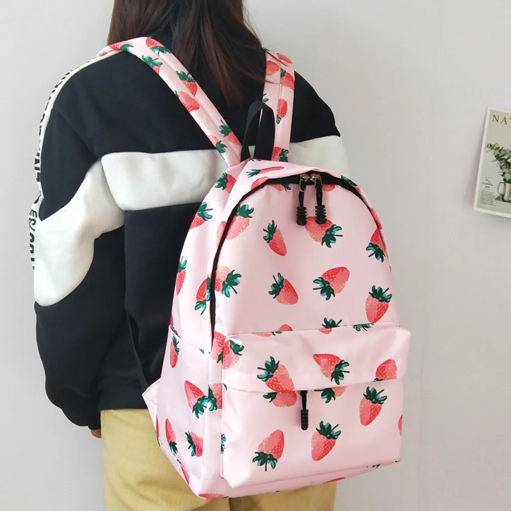 2019 новые сумки для девочек в стиле Instyle нейлоновый рюкзак с принтом