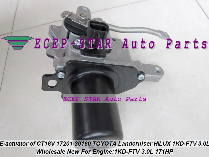 Турбо электронный привод CT16V 17201 30160 30100 1720130101 для TOYOTA HILUX SW4 Landcruiser D 4D 1KD FTV 1kdftv