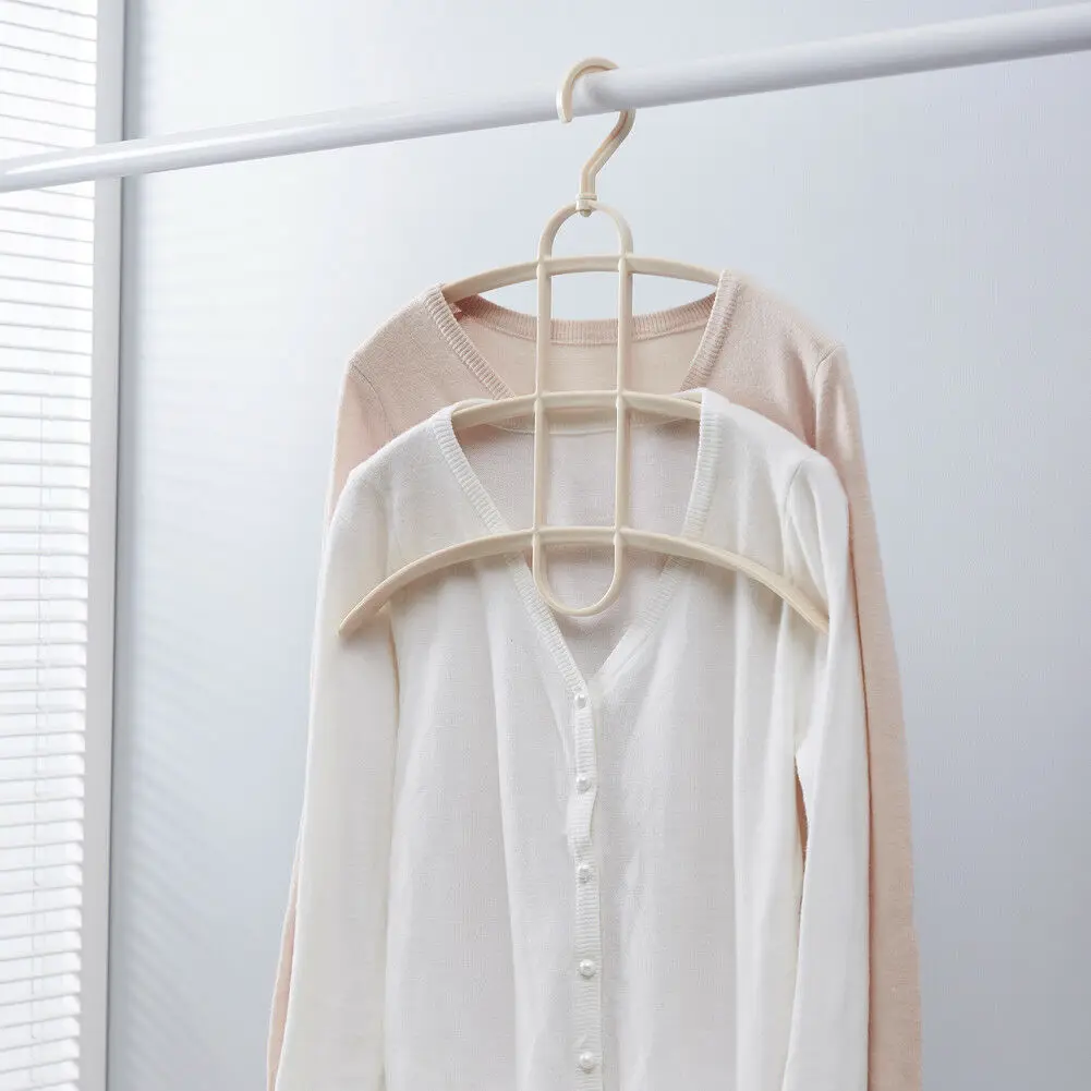 3 Layers Creative Hangers Anti-slip Multiple Layer Trousers Pants Hanger Closet Rack Clothing &amp Wardrobe Storage Dropship | Дом и сад