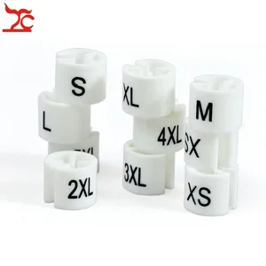 100 шт. супер белая пластиковая одежда все размеры маркер бирка XS-5XL вешалка размер r аксессуары для изготовления ювелирных изделий бирка оптовая продажа