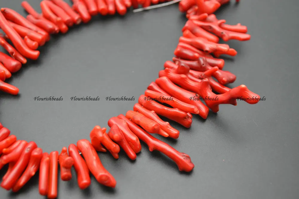 Красные ветки дерева бамбуковые коралловые свободные бусины для изготовления