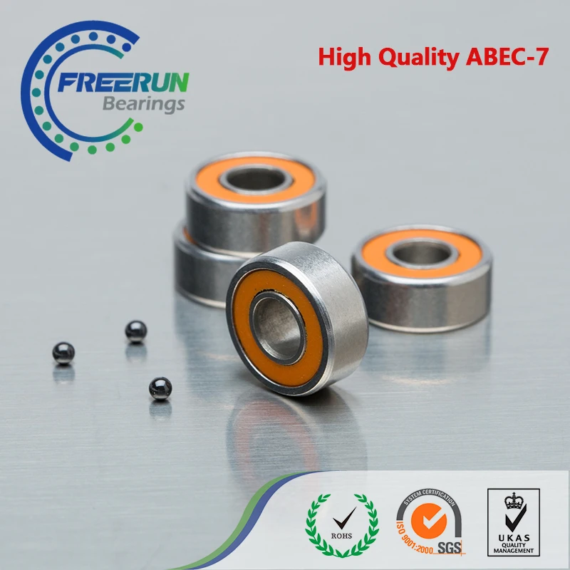 Аксессуары 4 шт. SMR104 2OS 4X10X4 ABEC7 Оранжевый Резиновый Гибридный Керамический