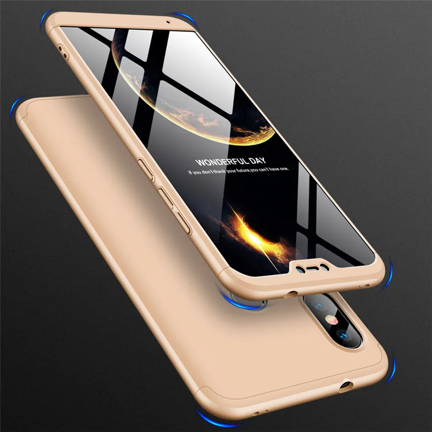 360 градусов жесткий чехол для Xiaomi mi 8 Se 6 mi x Max 2 2s A2 Lite A1 6x 5x Red mi S2 Y2 Y1 6 6a Note 5 Pro Plus 5a Prime задняя крышка