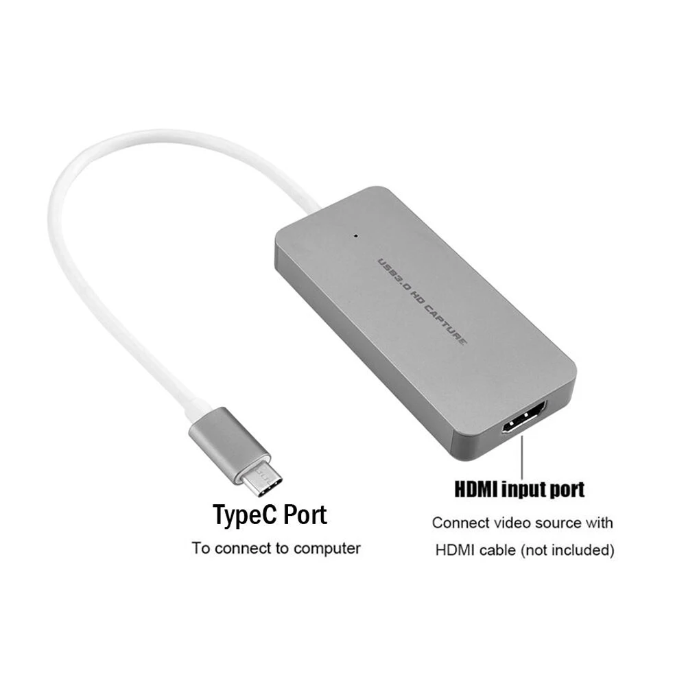Горячая EZCAP265 UVC USB C type C 1080P HD HDMI видео захвата карты привода- игра прямая потоковая для windows Mac Linux OS X