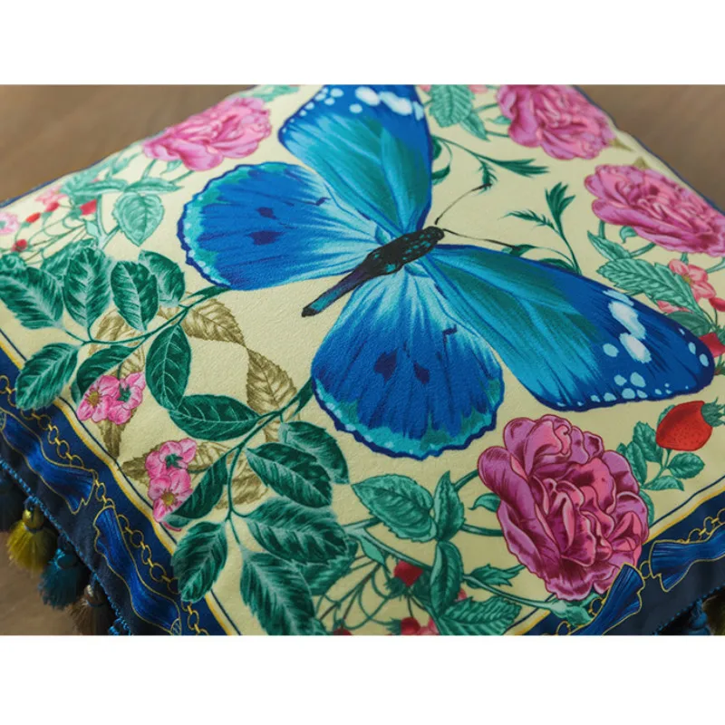 Dunxdeco чехол для подушки декоративные подушки Чехол художественный Британский античный лес роскошь бархата кресло-диван постельные принадлежности Coussin