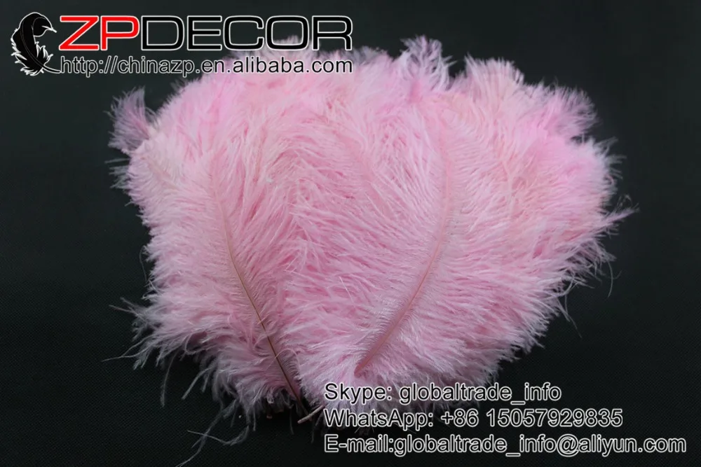 ZPDECOR 100 шт./лот 25 30 см (10 12 дюймов) ручной выбор дешевые светло розовые окрашенные