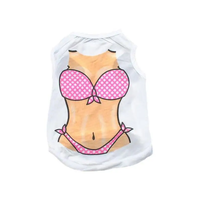 Любовь кошка одежда хлопок ПЭТ рубашка для жилет кошек весна лето Одежда