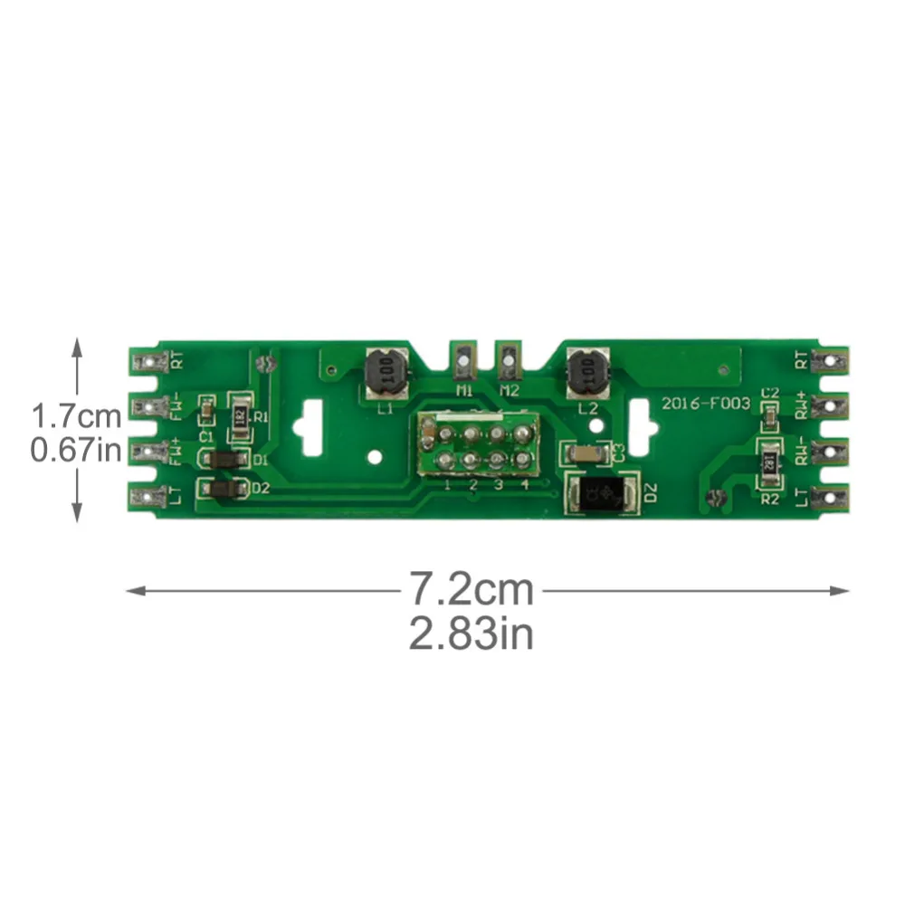 2pcs HO масштабная модель поезда распределительная плата питания 1: 87 со статусными светодиодами для моделирования напряжения постоянного и переменного тока