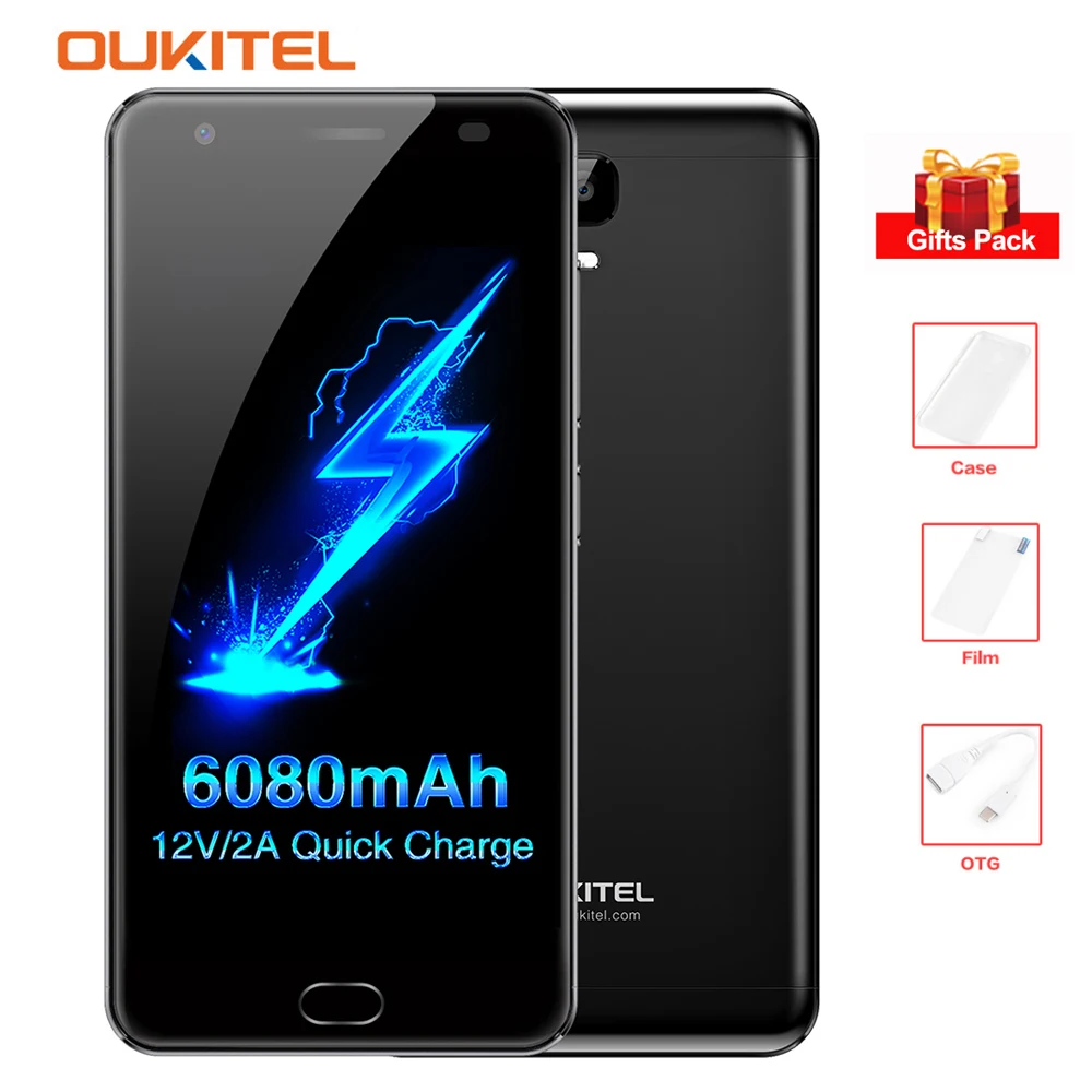 OUKITEL K6000 плюс 5 &quotFHD ips 4G мобильный телефон 12 В/2A 6080 мАч B + 6 Android 7 0 Octa Core 8MP 16MP двойной