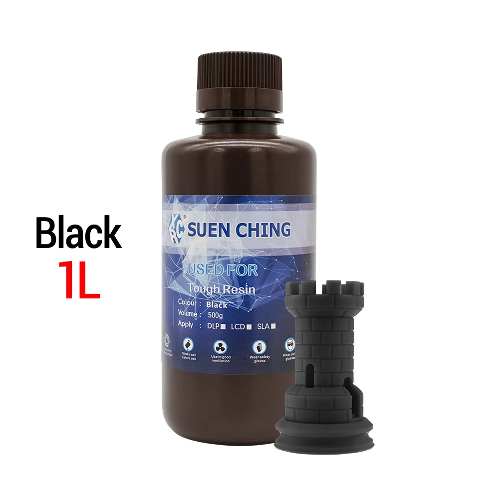 Black-1L 3d принтер ЖК-полимерный материал SLA УФ-отверждение 3D печать с низким запахом жесткая полимерная нить для Anycubic Photon Anet Sparkmaker - Цвет: Black-1L