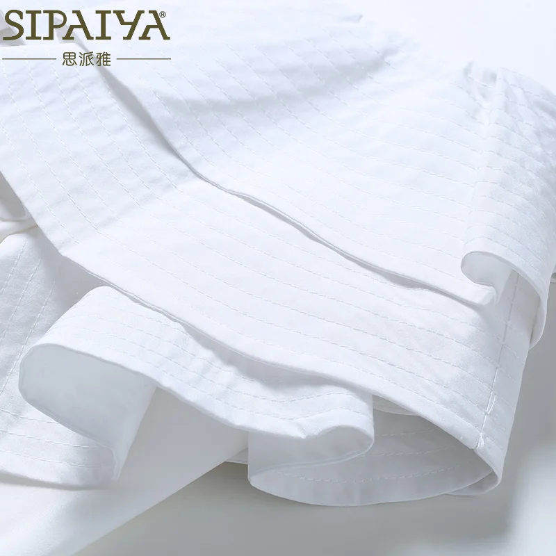 Женская блузка с одним плечом SIPAIYA 2017 рубашка оборками топы повседневная голубая