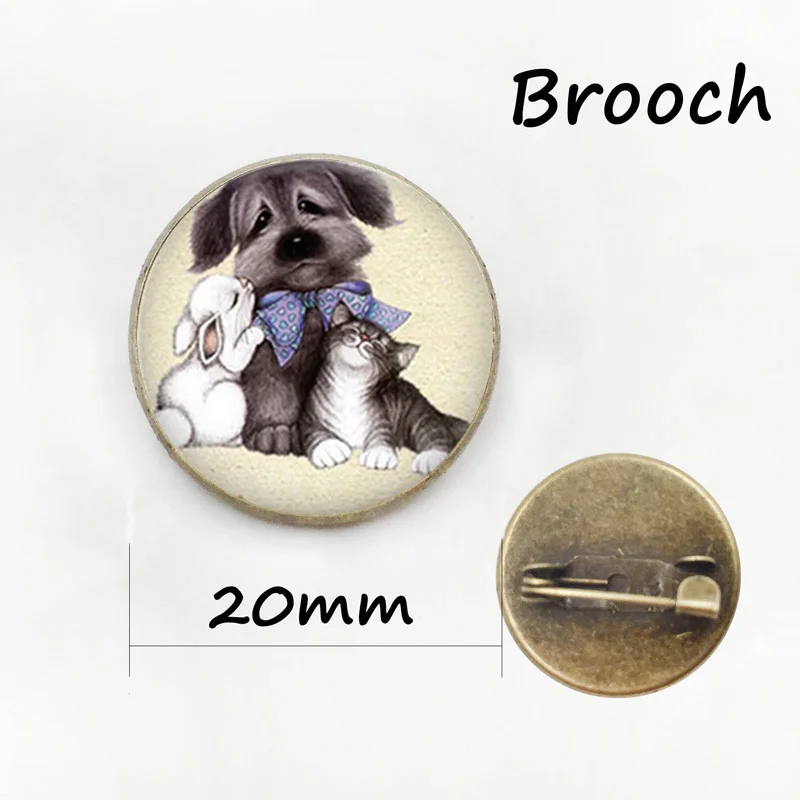 Брошь для влюбленных собак с принтом в виде лапы мужчин и женщин Броши Булавки