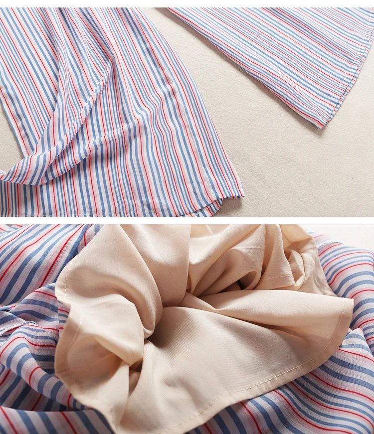 Женский шифоновый комбинезон на бретельках в полоску с вырезом лодочкой и поясом