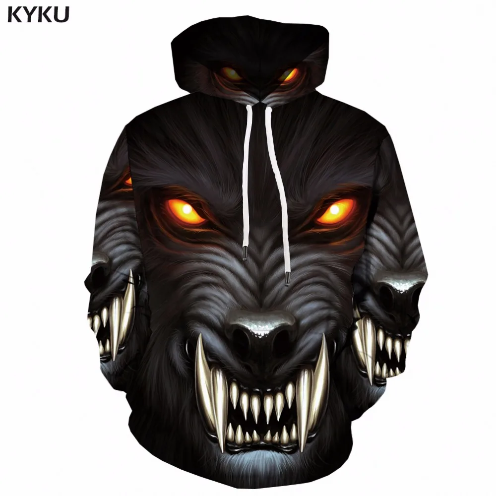 KYKU Eagle Hoodie Men Streetwear 3D Hoodies Anime 3d Printed Sweatshirt Hooded Animal Mens Clothing Casual Sweatshirts Man New