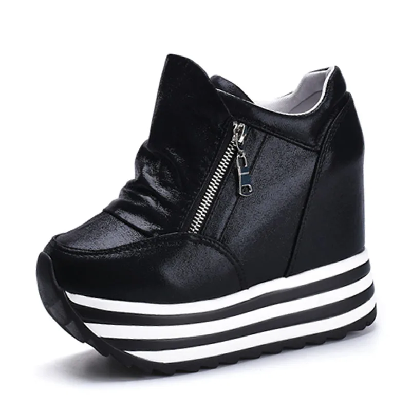 ZALAVOR/женские кроссовки модные на толстой подошве обувь высокой танкетке женская