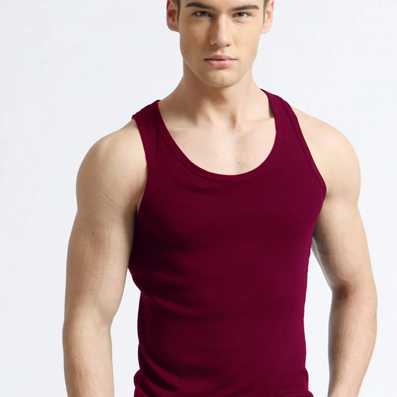 Мужская Облегающая майка топ для фитнеса эластичная Повседневная дышащая