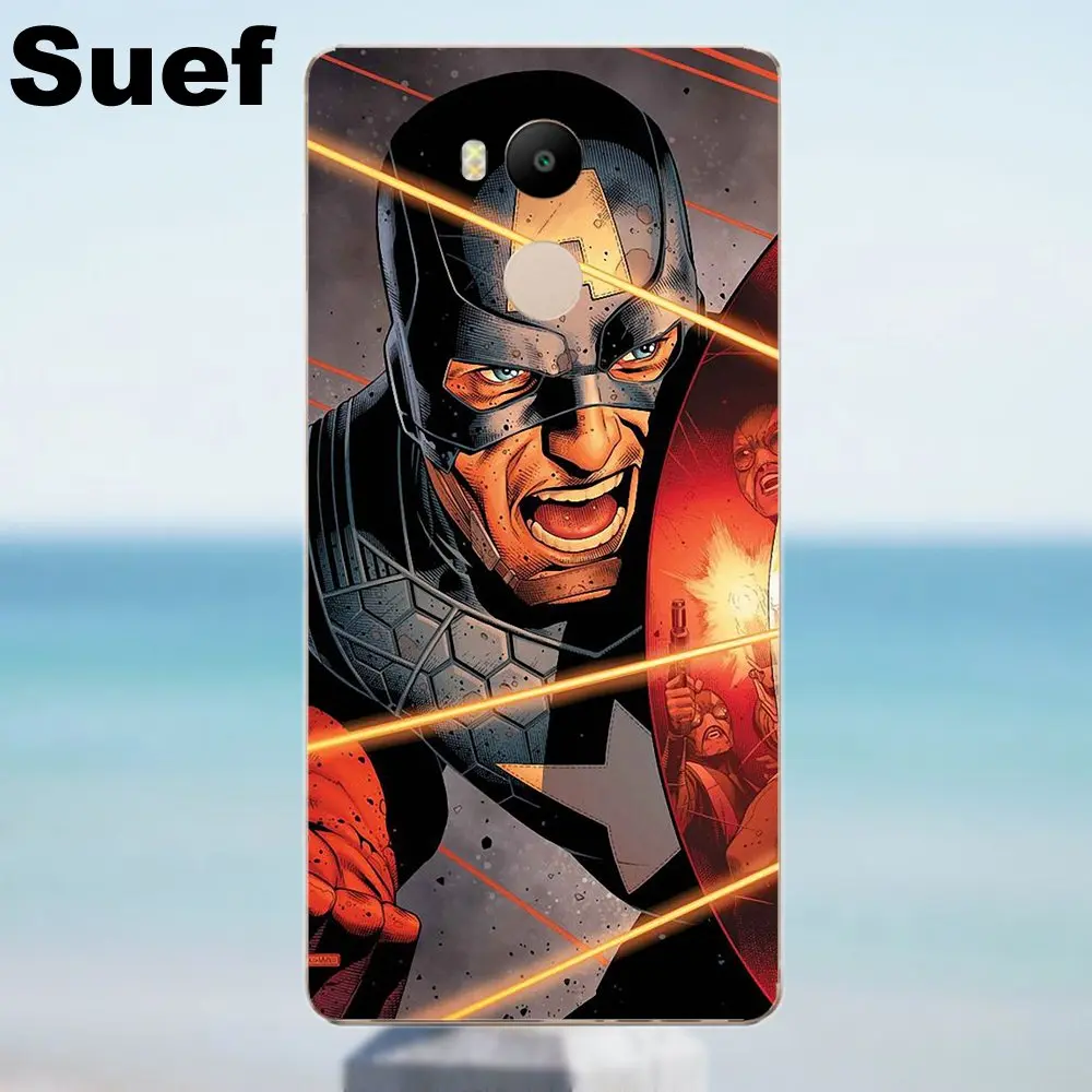 Suef мягкий оригинальный Капитан Америка Звездный щит Marvel для Xiaomi Redmi 4 3 3S Pro Mi3 Mi4 Mi4i