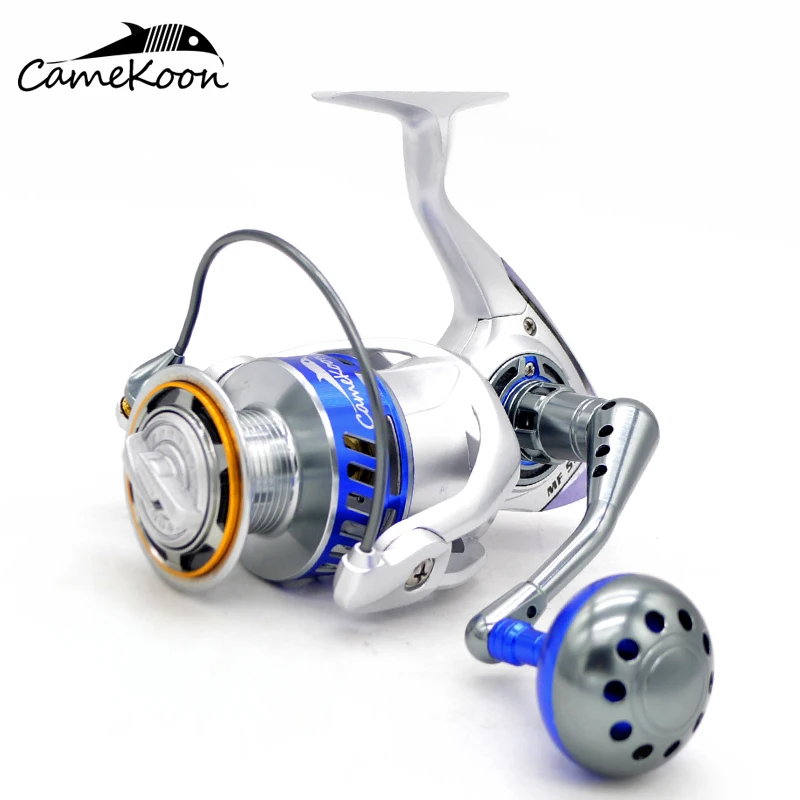 

Рыболовная спиннинговая катушка CAMEKOON MF5500, полностью Металлическая, передаточное число 4,6: 1, 12 + 1 подшипников, самая гладкая, для морской воды