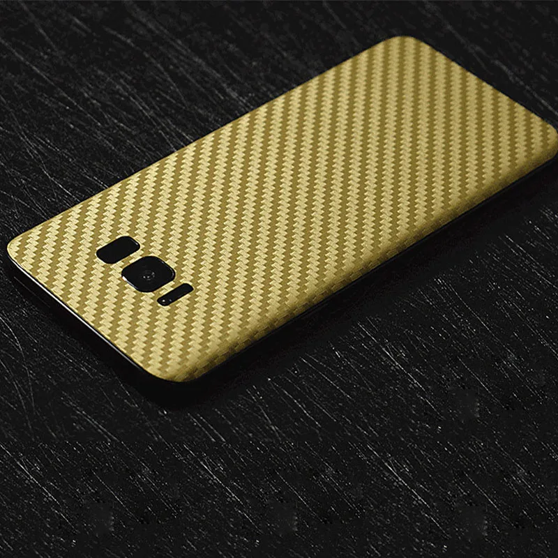 YIESOM Luxury 3D Carbon Fiber Sticker for Samsung Galaxy S8 Back Body Paste Protective Film / Plus |