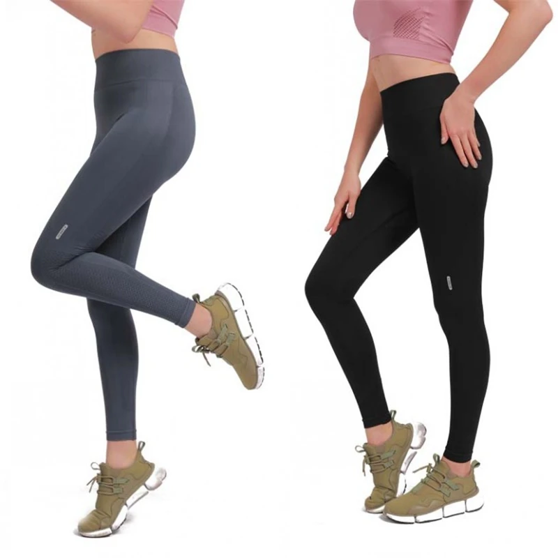 Женские леггинсы для фитнеса с высокой талией S/M/L/XL/XXL полиэстер цвета в