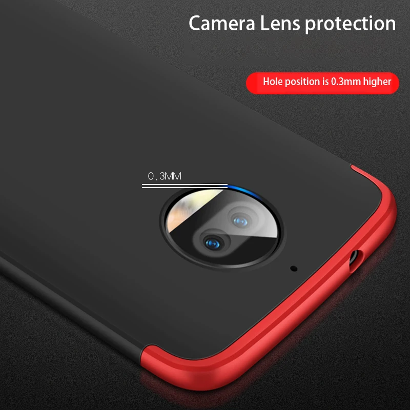 FGHGF 3 in 1 Matte Shell Cover for Motorola MOTO G5S Plus Case G5 S Moto G6 360 Full Protection Hard PC Cases |