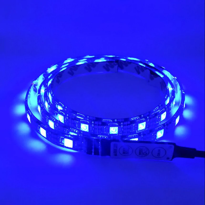 LED 5 В usb полосы 5050 SMD RGB ТВ Задний план Освещение 60leds/m 1 м гибкий светодиодный