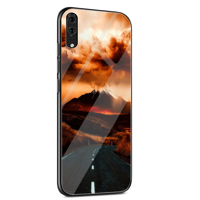 Чехол из вулканического стекла TPU для Huawei P30 P10 P20 P Smart Mate 10 20 Lite Pro Y6 Y9 Honor 7A 8X |
