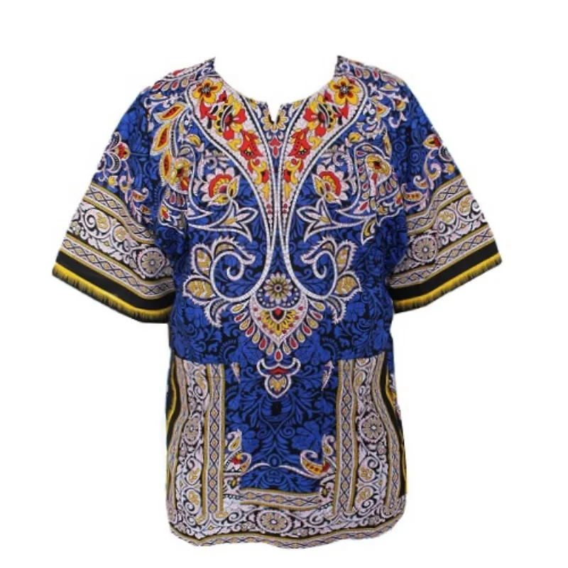 Mr Hunkle Топ Dashiki рубашка для женщин в винтажном стиле футболка с традиционным