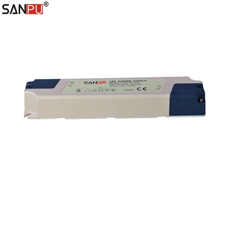 SANPU SMPS 60 Вт 12 В 5 А фотолампы для светодиодов 220 110 фототрансформатор IP44 внутреннего