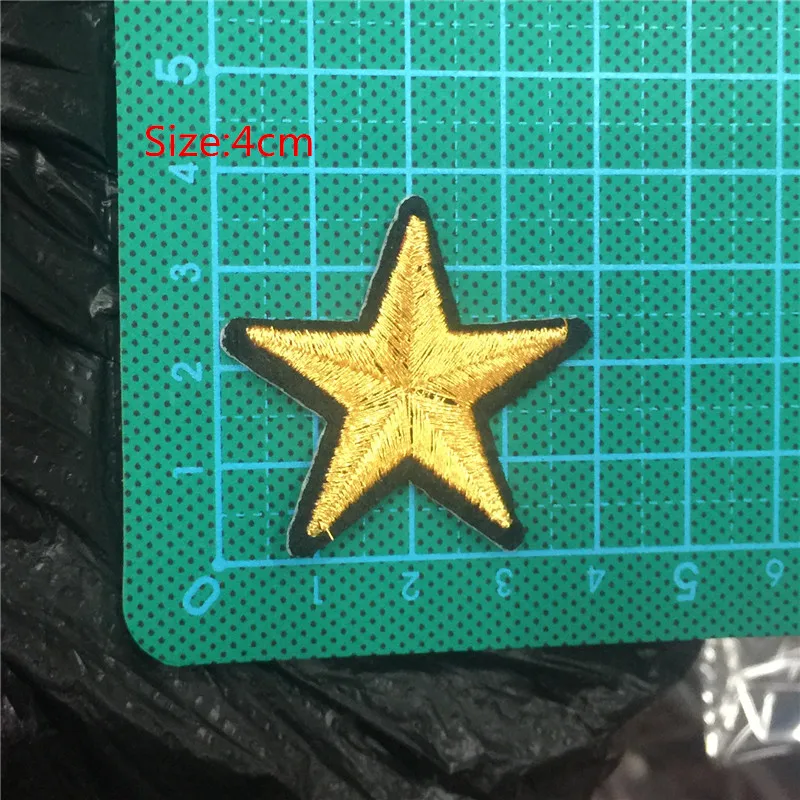48pcs Gold and silver Star Embroidered Badges Patches For Clothing Sticker | Дом и сад