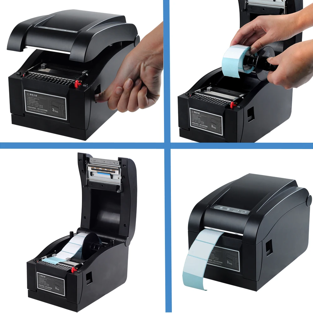 ISSYZONEPOS штрих-код Термопринтер для печати этикеток 3 дюймов стикер бумага печать ценник Примечание Регулируемый 80 мм Бесплатный мягкий драйвер для Windows