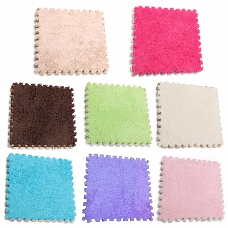 1 шт. мягкий блокирующий пенный Напольный пазл игровой коврик замшевая Подкладка