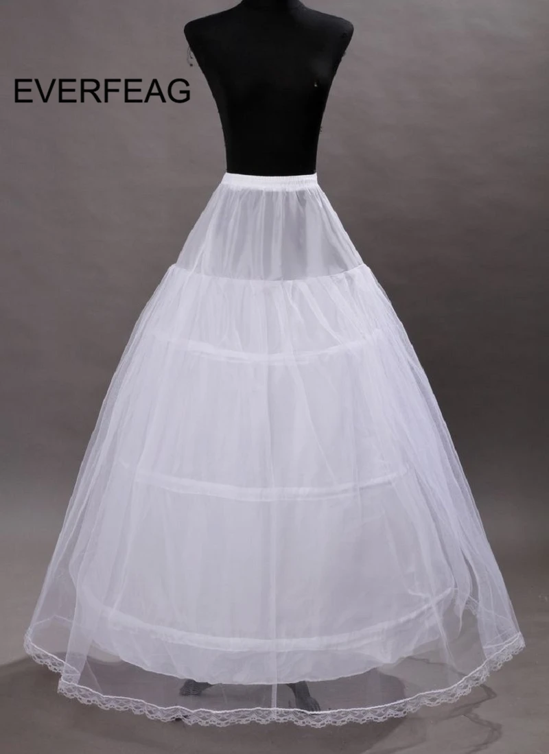 Недорогая подъюбник с 3 кольцами для свадебного платья свадебное платье