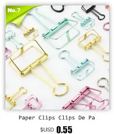 Бумага зажимы клипсы De Papel связующего полые клипы фото держатель для офиса аксессуары чудо зажимы милый подарок бюро аксессуары среднего размера