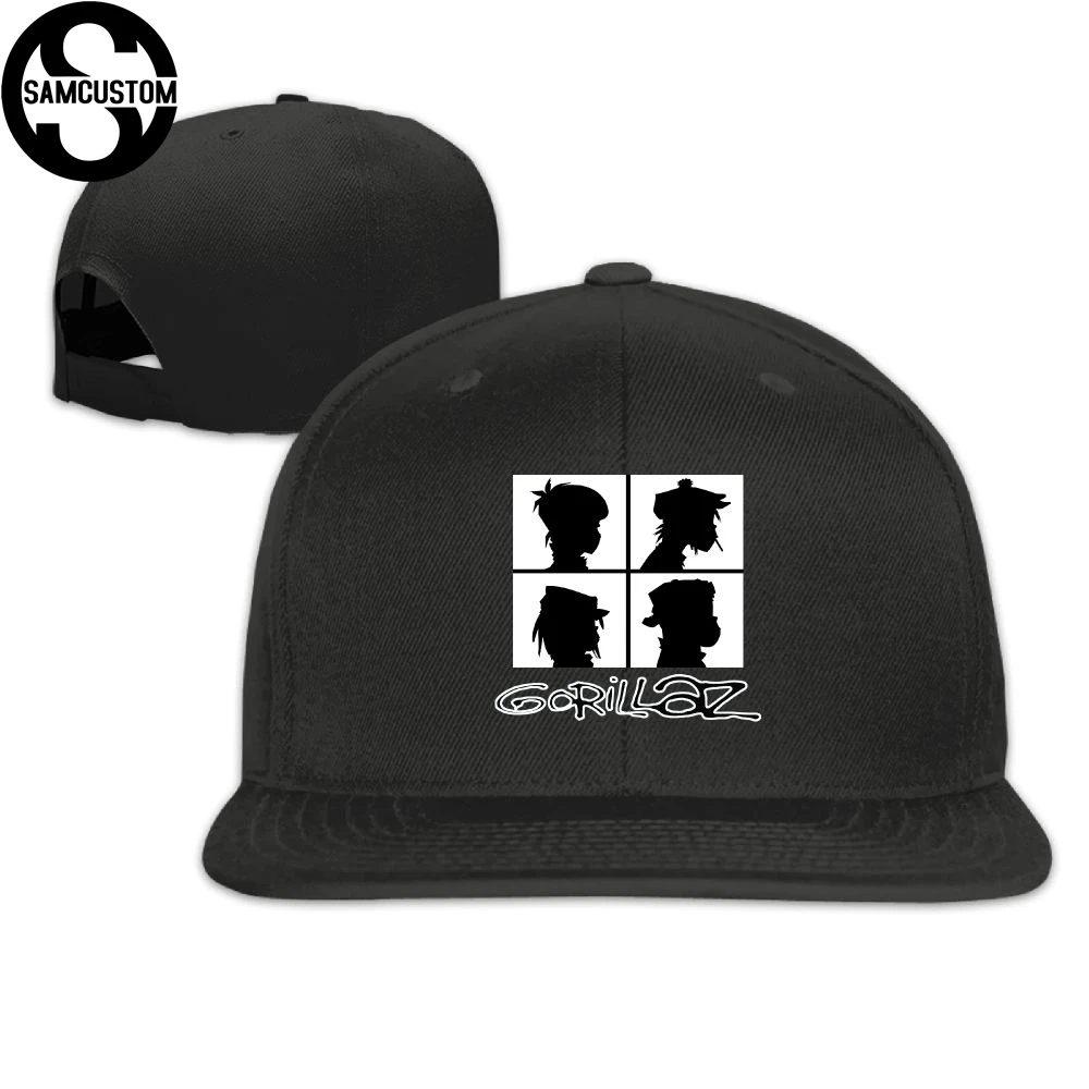 SAMCUSTOM кепка бейсболка боковая 3D печать Gorillaz ручная Повседневная Кепка gorras хип-хоп