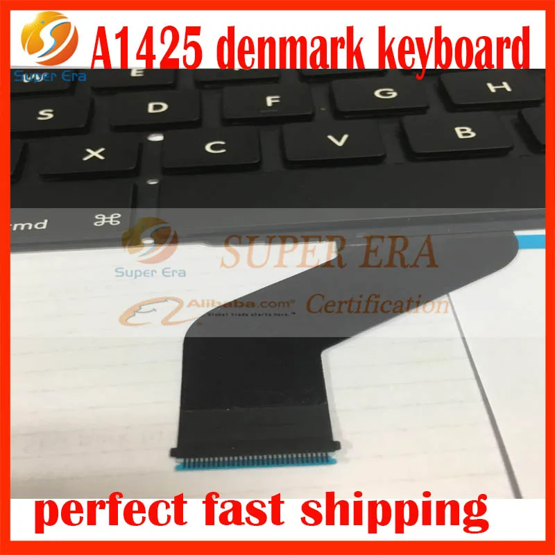 5 шт./лот Датская DK клавиатура без подсветки для macbook pro 13 ''retina A1425 Дания конец