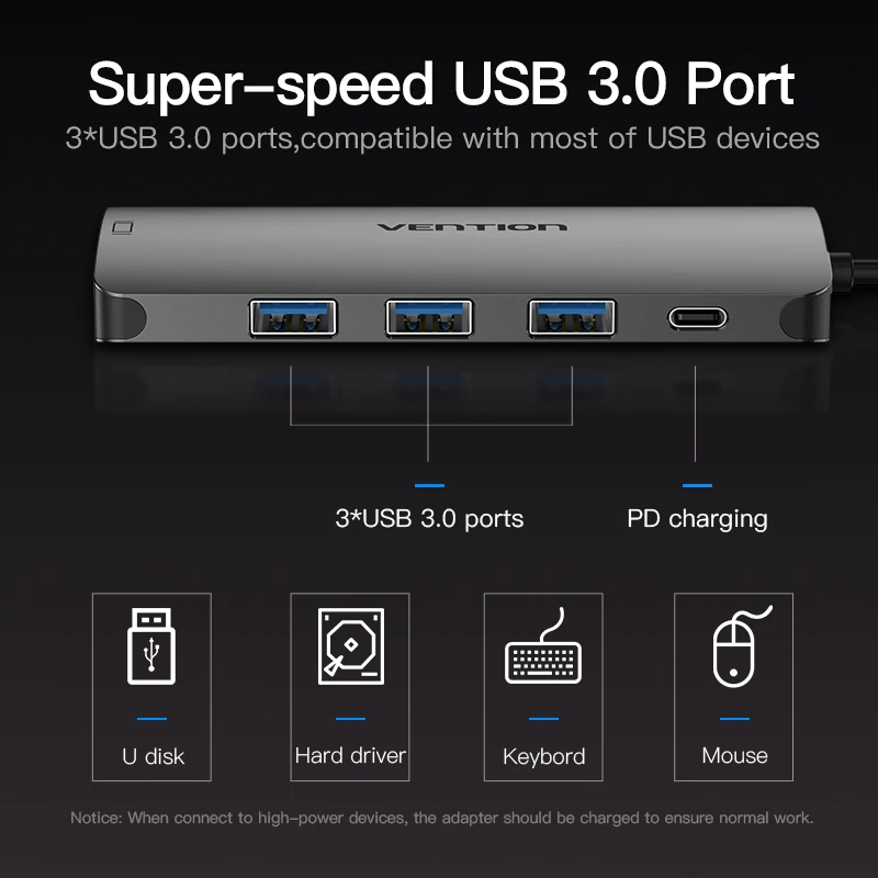 Адаптер Vention USB C на VGA конвертер 3 1 концентратор 0 для MacBook Samsung Galaxy S8/S9 Huawei P20