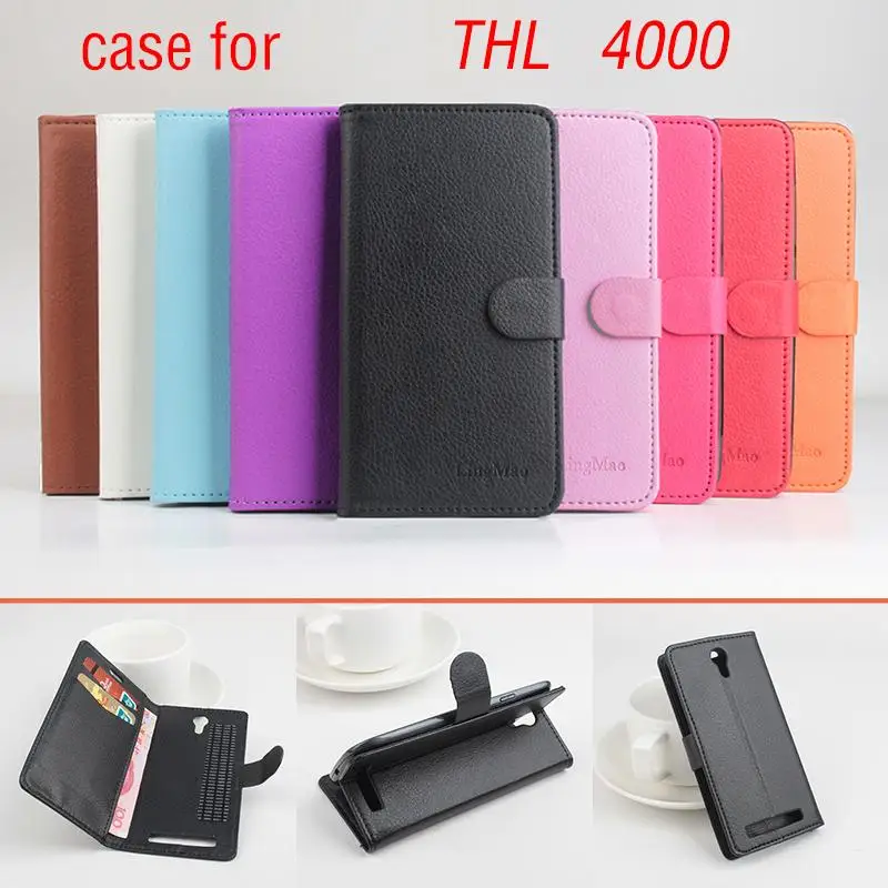 Чехол бумажник из искусственной кожи с откидной крышкой для THL T9 Pro 4000 T12 T6S T7 Роскошный чехол телефона