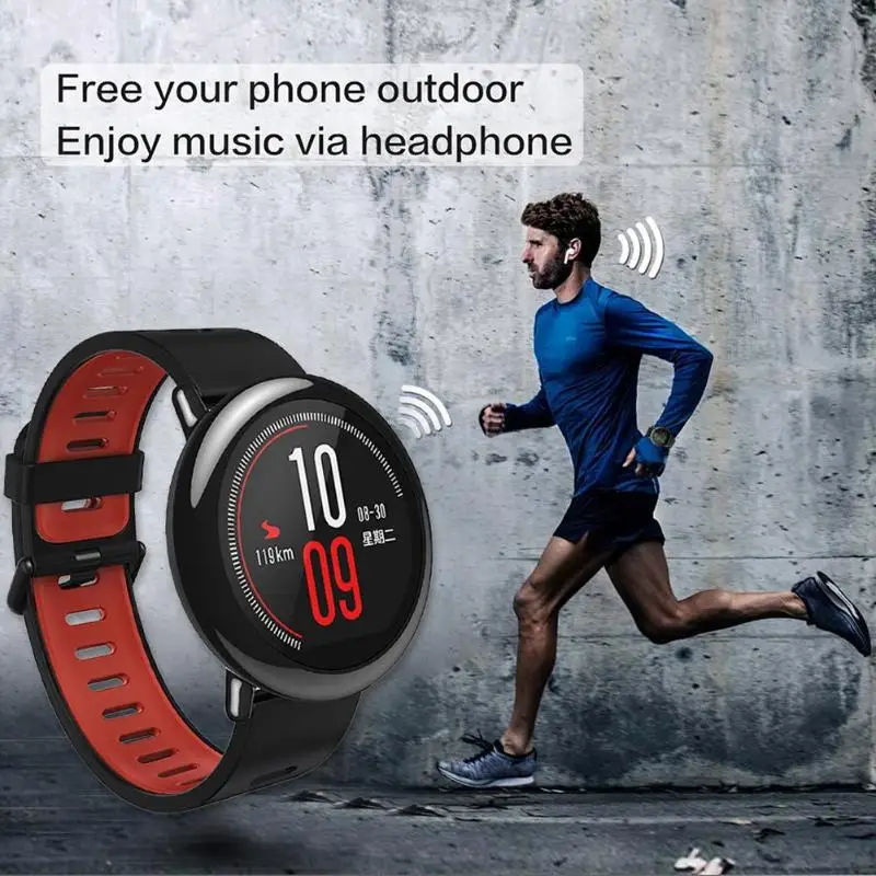 Xiaomi Amazfit Pace 1,34 дюймов цветной экран Смарт-часы gps ГЛОНАСС глобальная версия для Xiaomi PPG датчик сердечного ритма 1,2 ГГц Binucl