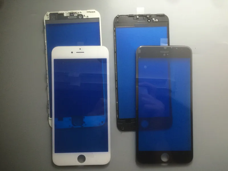 50 шт./лот A +++ внешнее стекло со средней рамкой для iPhone 6 6S 6G plus 7g предварительно
