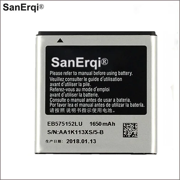 Аккумулятор EB575152LU для Samsung Galaxy S I9000 I9001 I9003 I589 I8250 I919 D710 I779 I9105 I897 10 шт. 1650