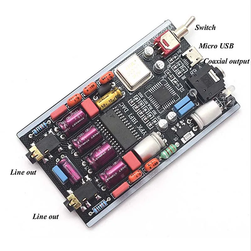PCM2706 TDA1305 ЦАП Декодер Amp ies до 3,5 мм выход USB Amp Мини ЦАП Декодер плата G2-009