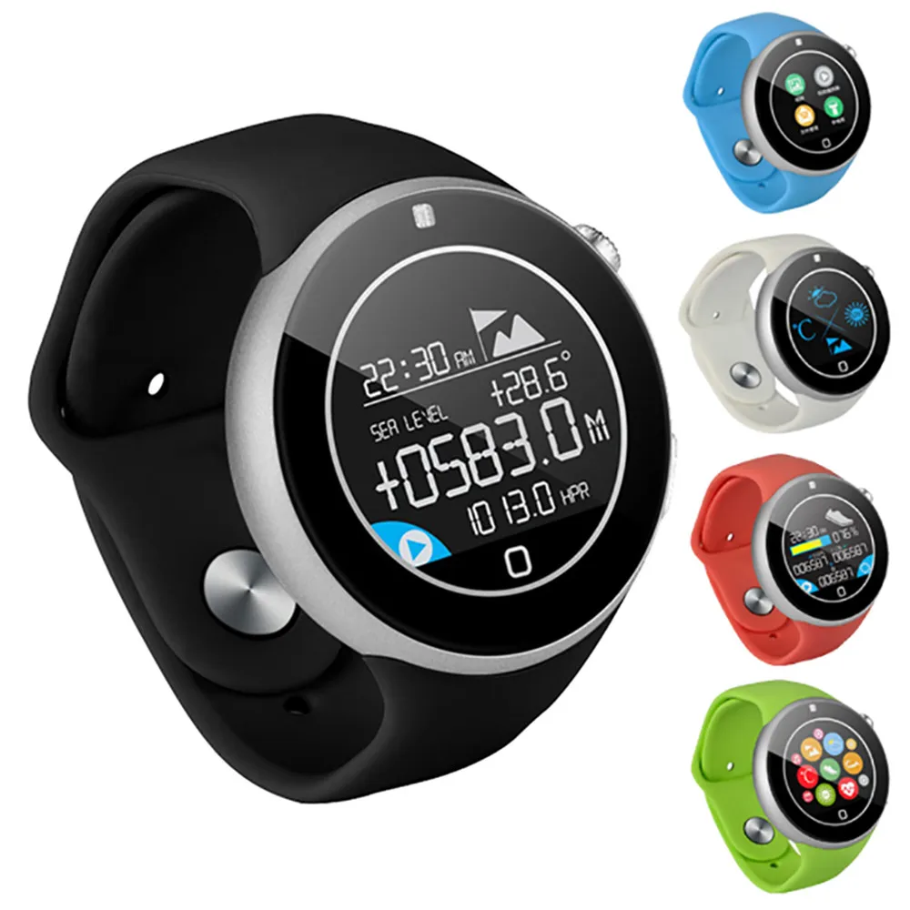 Модные спортивные часы УФ Давление высота Температура Сенсор сердечного ритма