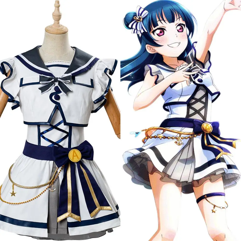 

LoveLive Sunshine, цушима, йошико, косплей-костюм, Yohane, платье, Хэллоуин, карнавальные костюмы