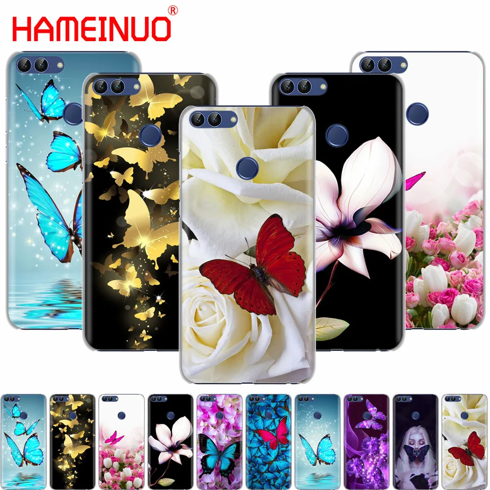 HAMEINUO бабочка на белых розах Цветок сотовый телефон чехол для huawei Honor Y5 7C Y625 Y635 Y6 Y7 Y9