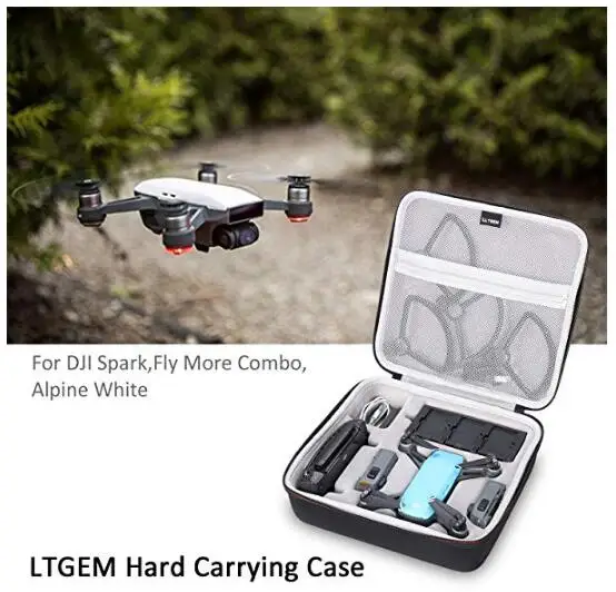 LTGEM чехол для DJI Spark Drone подходит для 4 батарей дрона, защита пропеллера, зарядное устройство, пульт дистанционного управления и другие аксессуары-Bl